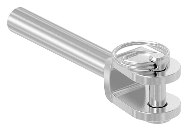 Gabelterminal Edelstahl V4A M4 rechts-88.11100050004
