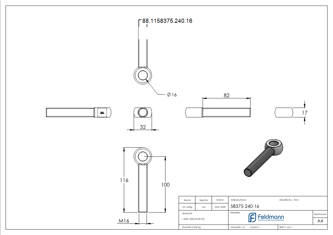 Augenschraube V2A M16x100 DIN 444-88-1158375-240.16