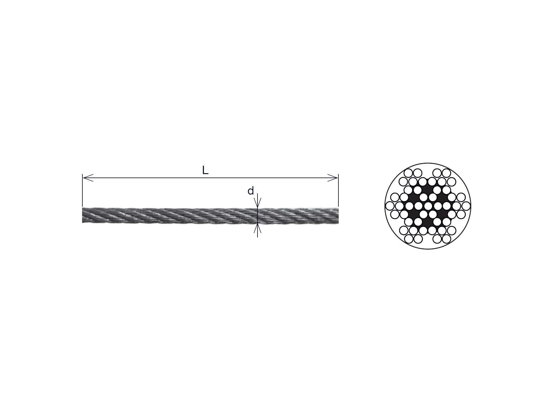 Drahtseil Edelstahl AISI 316 4 mm 200 m Rohzustand-89-11A147900004200-A.4