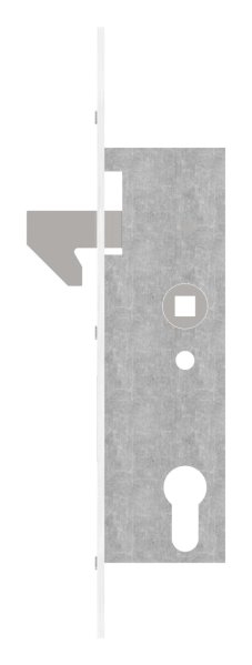 Einsteckschloss verzinkt Edelstahl Stulpe Dornma 35 mm Hakenfalle Schiebetor-11-3926.4