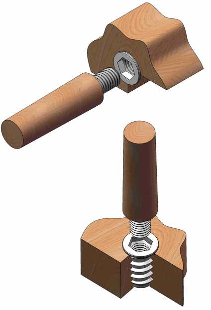 Einschraubmutter fuer Holz Stahl verzinkt M8 x 15 mm mit Innensechskant-89-11WOODM8D-A.4