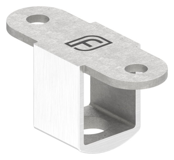 LED Anschlussplatte V2A 60 x 29-7 mm fuer Nut 24x24mm Kabel Ø12-2mm-88-11LED-NU-ET.01
