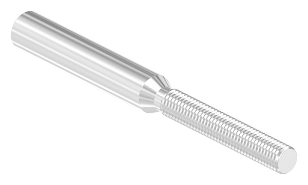 Gewindeterminal mit Aussengewinde - Rechtsgewinde - Fuer Seil von Ø 8 mm -V2A-11-2964.4