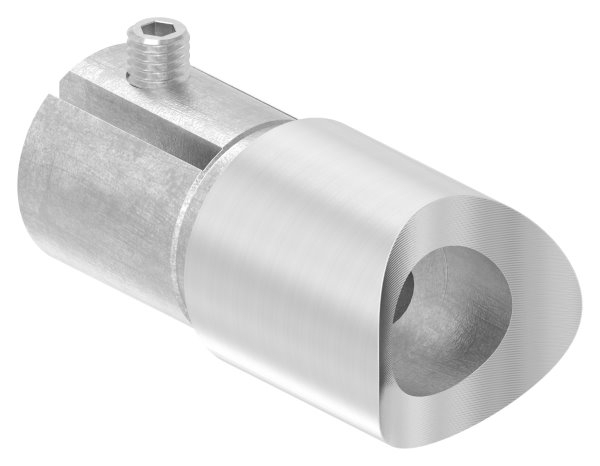 Winkelverbinder V2A fuer Rohr Ø 33-7 mm auf Ø 42-4 mm mit Klemmschraube-11-3386.4