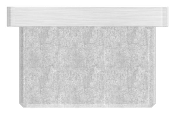 Einsteckkappe Edelstahl 40 x 40 x 3-0 mm mit M8 Gewinde-11-2414.4