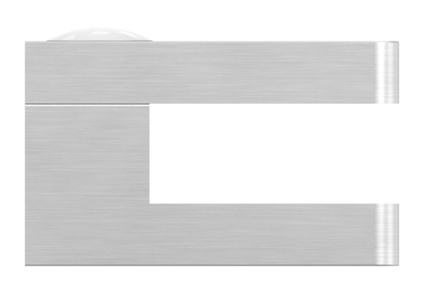 Glasklemme 30x30x18 mmFlach- fuer 8-00 mm ESG Glas-10-MODELL22-1.7