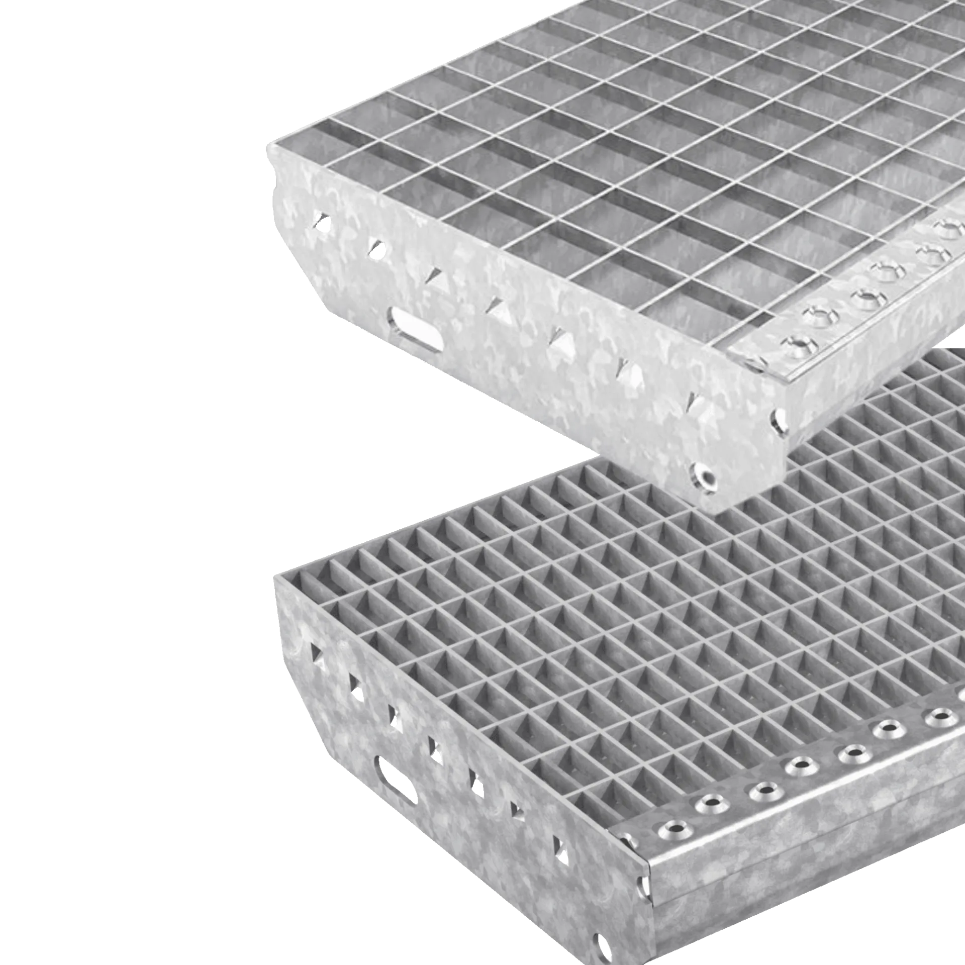 Grating steps Stair treads