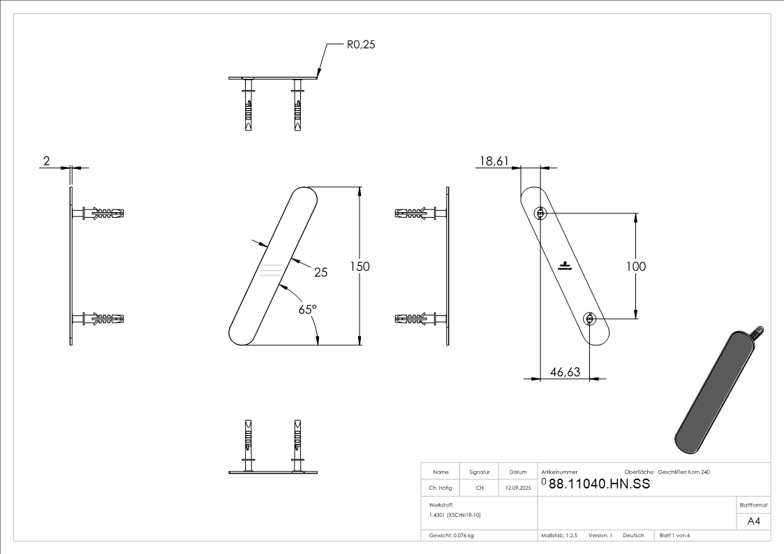 Schraegstrich - -klein-88-11040-HN.SS