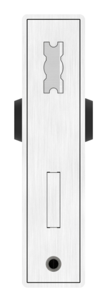 Schlosskasten Edelstahl 40 x 94-5 x 173 mm mit Edelstahlschloss geschliffen-88.11564153