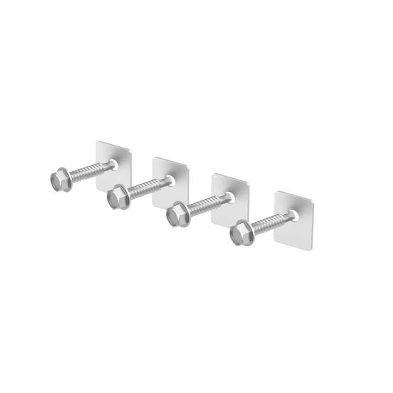 Befestigungsset Stahl verzinkt 6-3 x 32 mm fuer Nylonkamm H-01PVC-J-89-11H01PVCFSJ-A.4