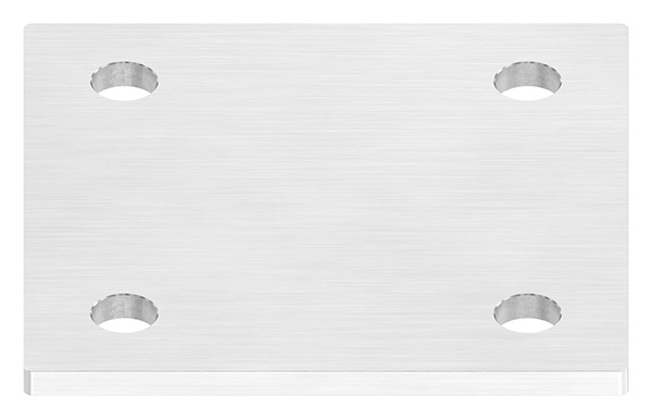 Ankerplatte Masse- 120 x 120 x 6 mm mit 4 Bohrungen á Ø 13 mm V2A-11-2212.4