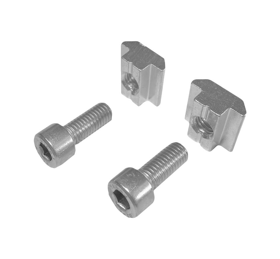 Montageset fr Nylon-Zahnstange Stahl verzinkt 12-teilig-89-11H01PVCFSAL-A.4