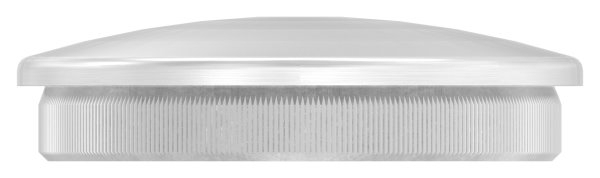 Einsteckkappe V2A Edelstahl fuer Rohr Ø 60-3x2-5 mm mit M8 Gewinde gewoelbt-11-5068.4