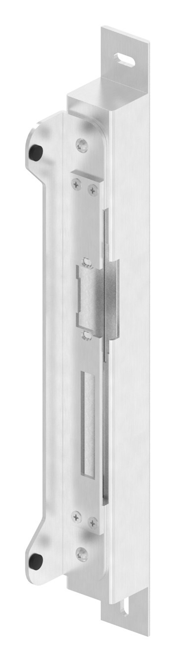 Anschlagsblech Edelstahl V2A 37-5 x 37-5 x 328 mm mit Gummipuffer geschliffen-88-1159116.240