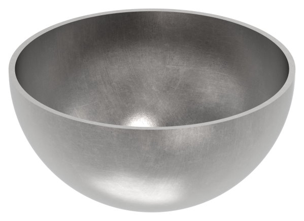 Halbhohlkugel Ø 90 mm - glatt - Stahl S235JR- roh-30-2780.8