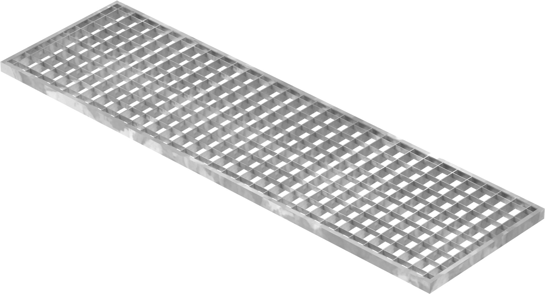 Lichtschachtrost Baunormrost - Masse-  290x990x20 mm 30-30 mm - aus S235JR -St37-2- im Vollbad feuerverzinkt-23-29993020.7