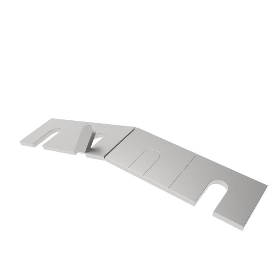 Entwaesserungsprofil Edelstahl AISI 304 100 mm Breite 5 mm Staerke Ganzglasgelaender-89-11A0006ECODRAIN-A.4