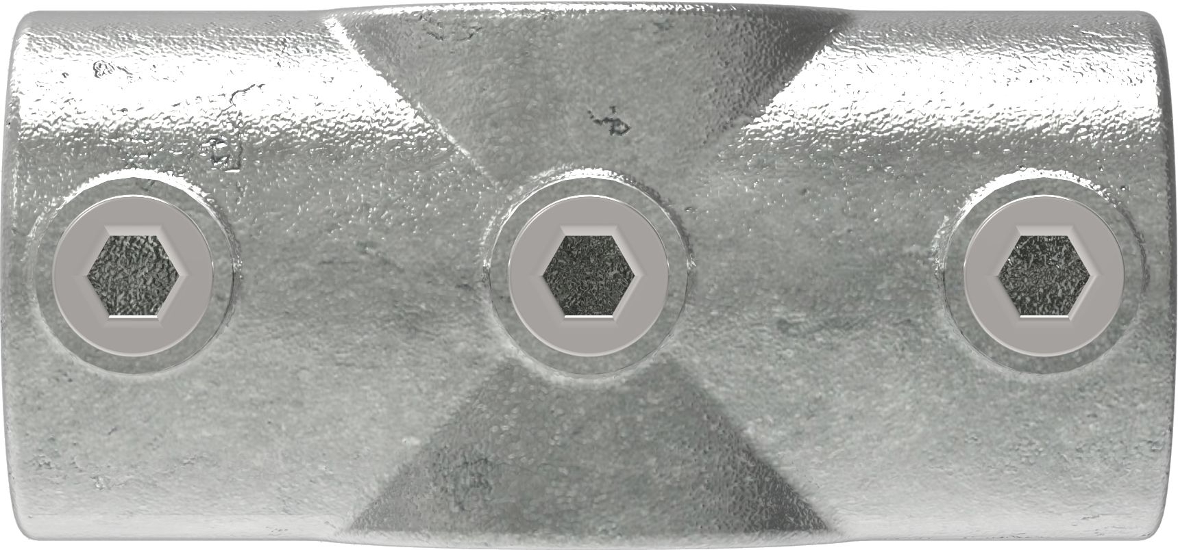 Rohrverbinder Kreuzstueck durchgehend Ø 21-3 mm -1-2- - Temperguss verzinkt - 119T21-119T21