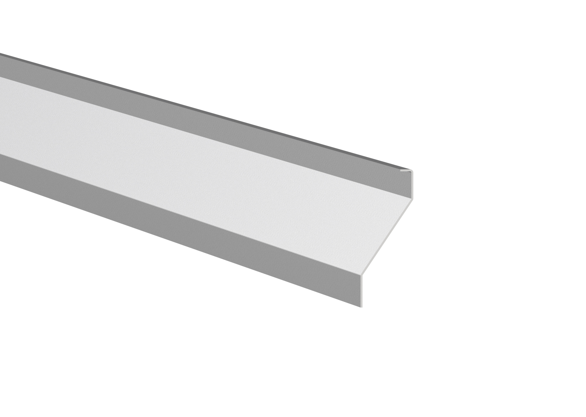 Zaunjalousie Stahl verzinkt 40 x 105 mm 6000 mm lang 1-5 mm stark-89.ZNL4S40X1056000N