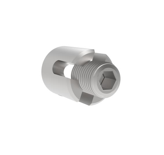 Seilklemme Edelstahl AISI 316 fuer 4 mm Kabel Schliff mit Gewinde-89-11A147402004-A.4