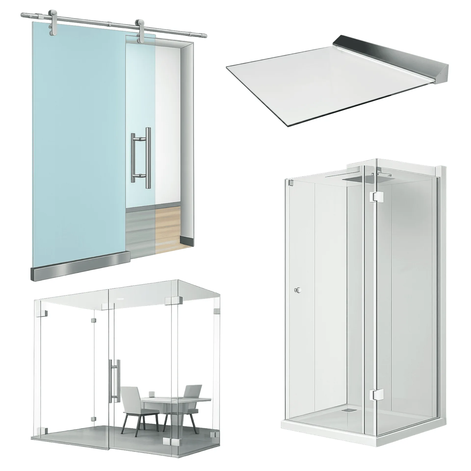 Glass and door systems