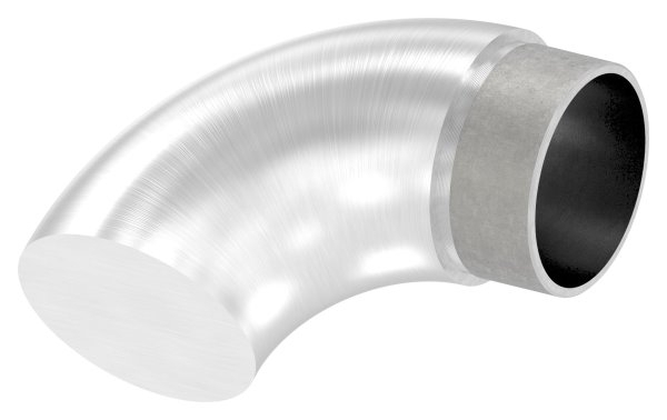 Endbogen 90° flach V2A fuer Rohr Ø 48-3 x 2-0 mm zum Stecken-11-3694.4