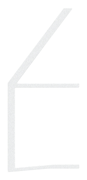 Regenrinne fuer Vordaecher- Glas 21-52mm- L=3000mm- E4-EV1-88-11VDE-RE-3000.21