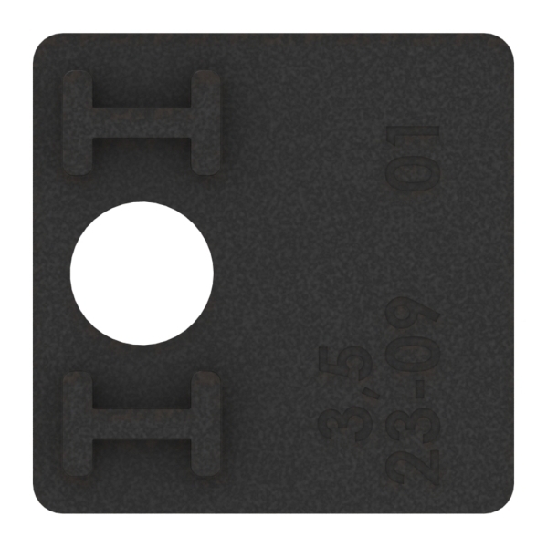 Gummieinlage Gummi fuer Glas 10-76 mm passend fuer Glasklemme Modell 36-88-113611.GU