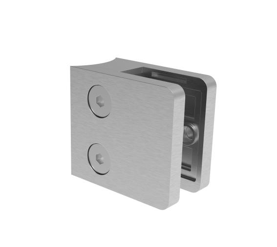 Glashalter Edelstahl AISI 316 fuer Pfosten Ø 42-4 mm Glas-Blech geschliffen Modell 2300-89-11A142300042-A.4