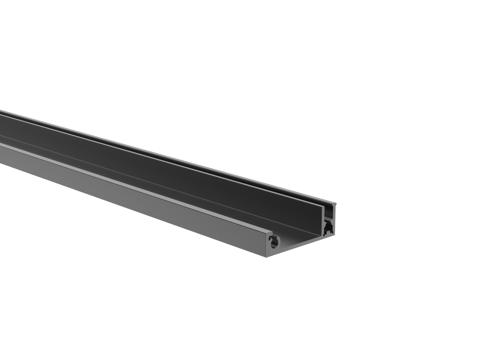 Zaun-Abdeckleiste Aluminium 1200 mm Anthrazit RAL 7016 Click-Lock System-89.FGA2F20X141200R7016