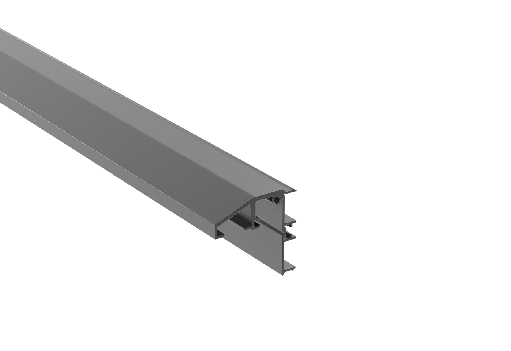 Fhrungsprofil unten Schiebetor Aluminium 54x50 mm 6000 mm Anthrazit RAL 7016-89.FGBG54X506000R7016