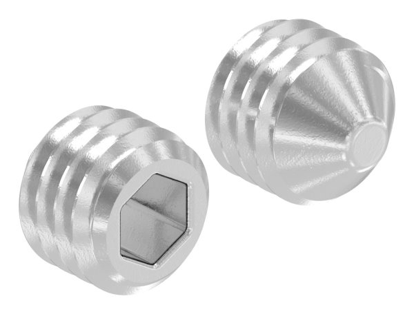 Gewindestift V2A M5x5 Innensechskant mit Spitze DIN 914-88-1158306-240.5