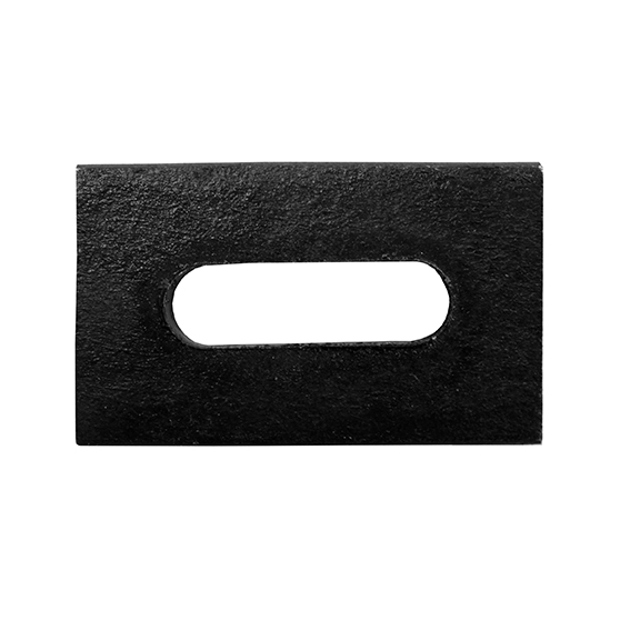 Zaunanker Stahl 5 mm stark fuer Rechteckpfosten 50x30 mm-89-11B20130X5-A.4