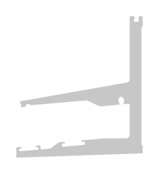 Vordachprofil eleganza canopy- L=2205mm- E4-EV1-88-11VDE-2200.ALU