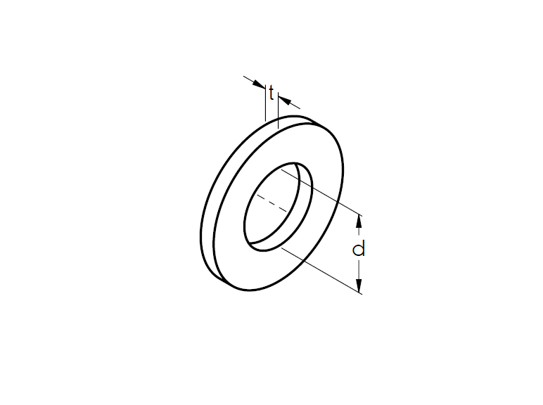 Unterlegscheibe Edelstahl M8 DIN 9021- t 2 mm- d 8-4 mm-89-11ADIN9021A2M8-A.4