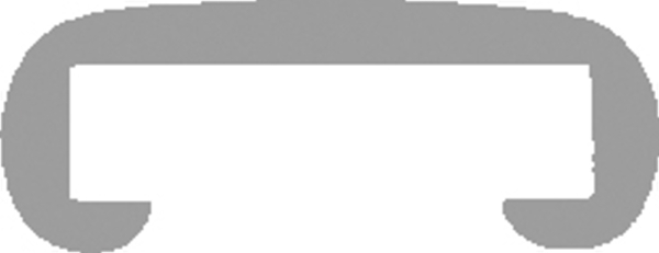 Kunststoffhandlauf fuer 30 x 8mm- schwarz- 25 Meter-88-11F308.001