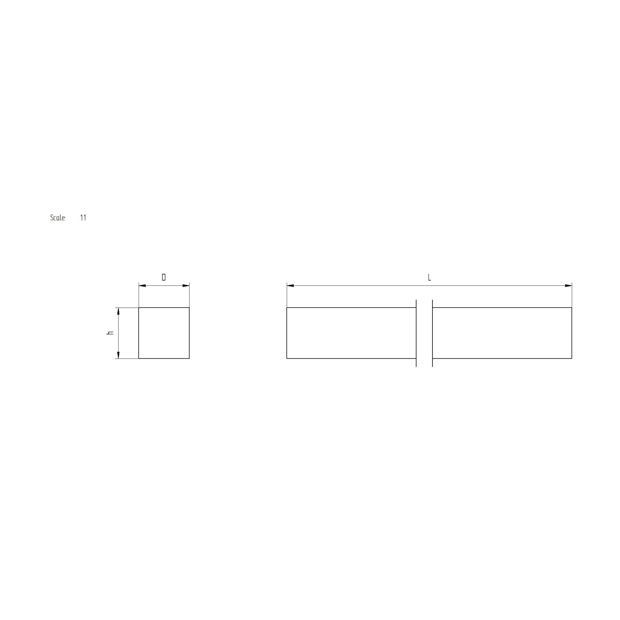 Holzhandlauf Buche 40 x 40 mm L = 2500 mm roh-89-11WB40X40L2500-A.4