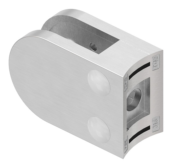 Glasklemme - Masse- 40x28x17-4 mm - Anschluss Ø 42-4 mm - V2A-10-2042.4