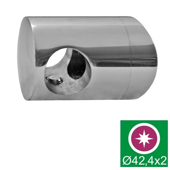 Fuellstabhalter Edelstahl AISI 316 d16 fuer Pfosten D42-4 Glanz winkelverstellbar-89-11A140840042L-A.4