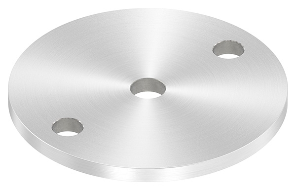 Ankerplatte Ø 100 x 6 mm mit Zentrierbohrung- Ø 12-5 mm V2A-11-2222R.4