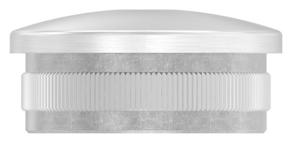 Rohrstopfen fuer Ø 42-4x2-0 mm leicht gewoelbt mit M8 zum Einschlagen V2A-11-5231.4