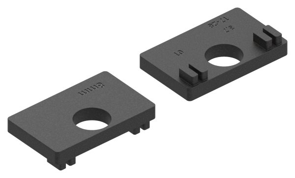 1 Paar Gummis zu Glasklemme 45x45x26 mm AbZ fuer 8 mm Glas ESG-10-3008.0ABZ