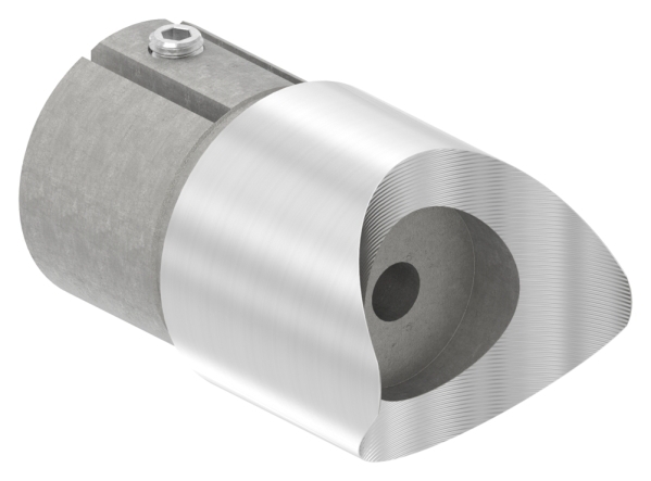 Anschlussstueck 90° fuer Rundrohr Ø 48-3x2-6 mm V2A-11-3367.4