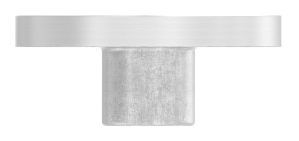 Platte flach mit M8 fuer Rohr Ø 33-7 mm V2A-11-5265.4