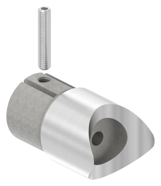 Steckfitting 90° V2A Ø 48-3 mm mit Klemmschraube-11-3367.4