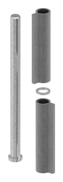 Anschweissband - 2-teilig - Tragkraft- 750kg - massiv - Stahl S235JR- roh-30-3942.8