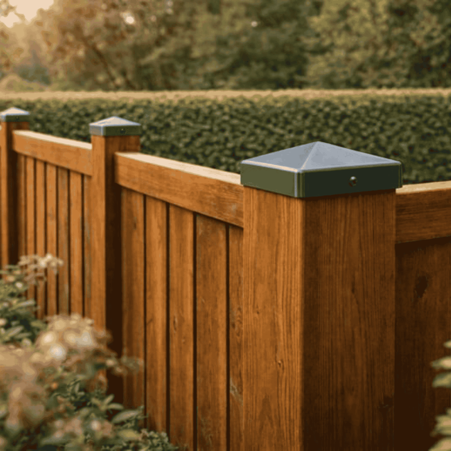 Pfostenkappe 90x90 mm Anthrazit RAL 7016 – 10er Set pulverbeschichtet inkl. Schrauben-60220-90-021