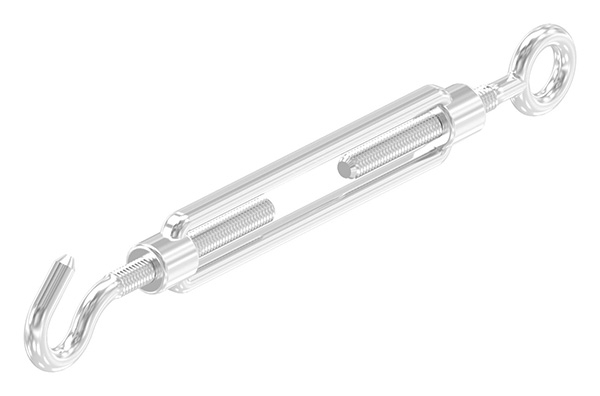 Spannschloss - M6 - Oese-Haken - mit Links-Rechtsgewinde - V4A-11-2957.1