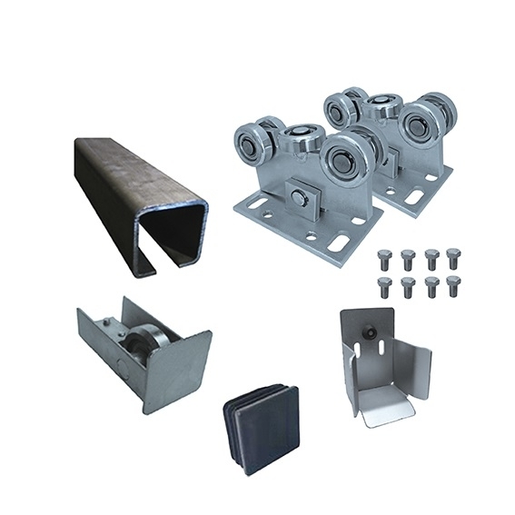 Schiebetorbeschlag Set Stahl verzinkt fuer Profil 70x70 mm bis 4-5 m - 300 kg-89-11SV70X70BPCLASIC-A.4