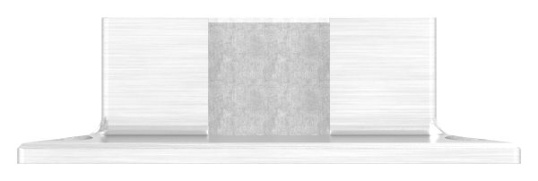 Wandbefestigung Edelstahl V2A fuer Nutrohr 60 x 40 mm mit 4 gesenkten Bohrungen Ø 5-5 mm-88-1160377.240